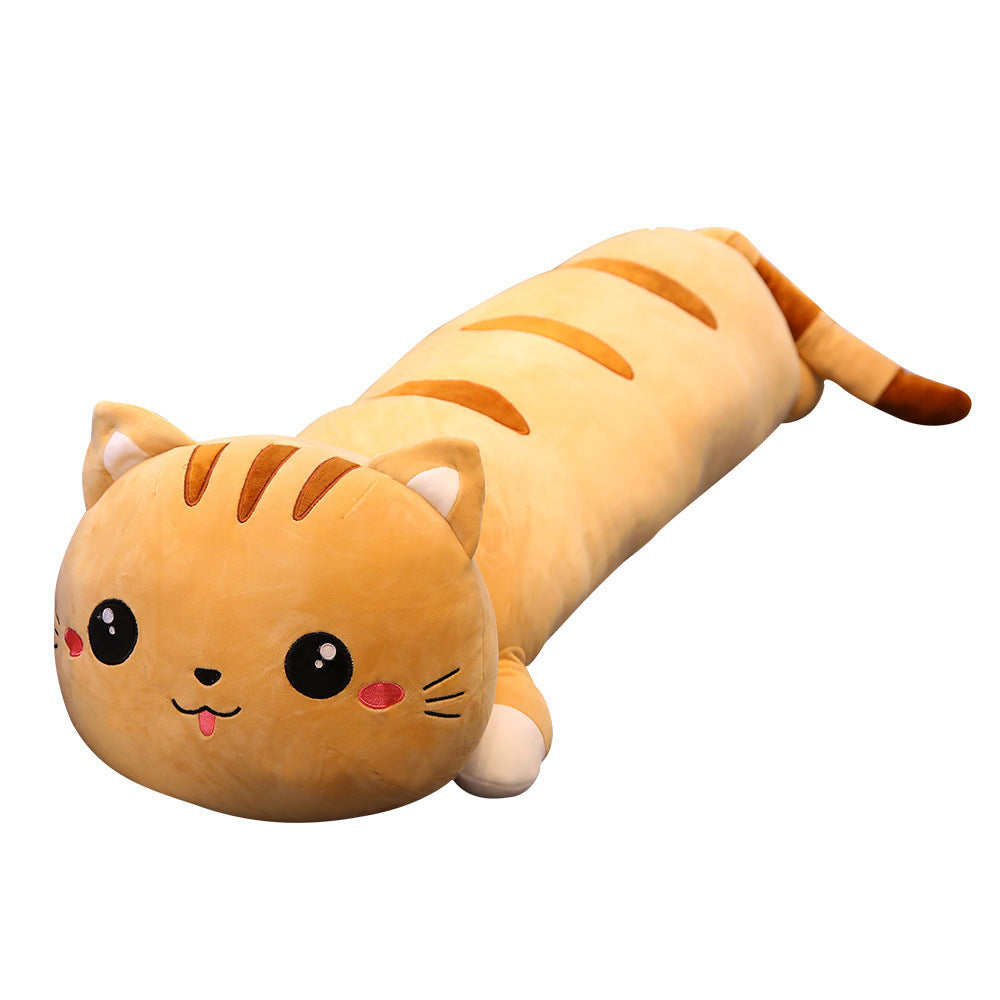 Oreiller de poupée en peluche chat