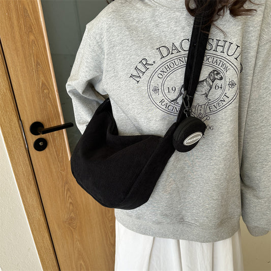 Sac messager à bandoulière simple de style coréen pour femmes