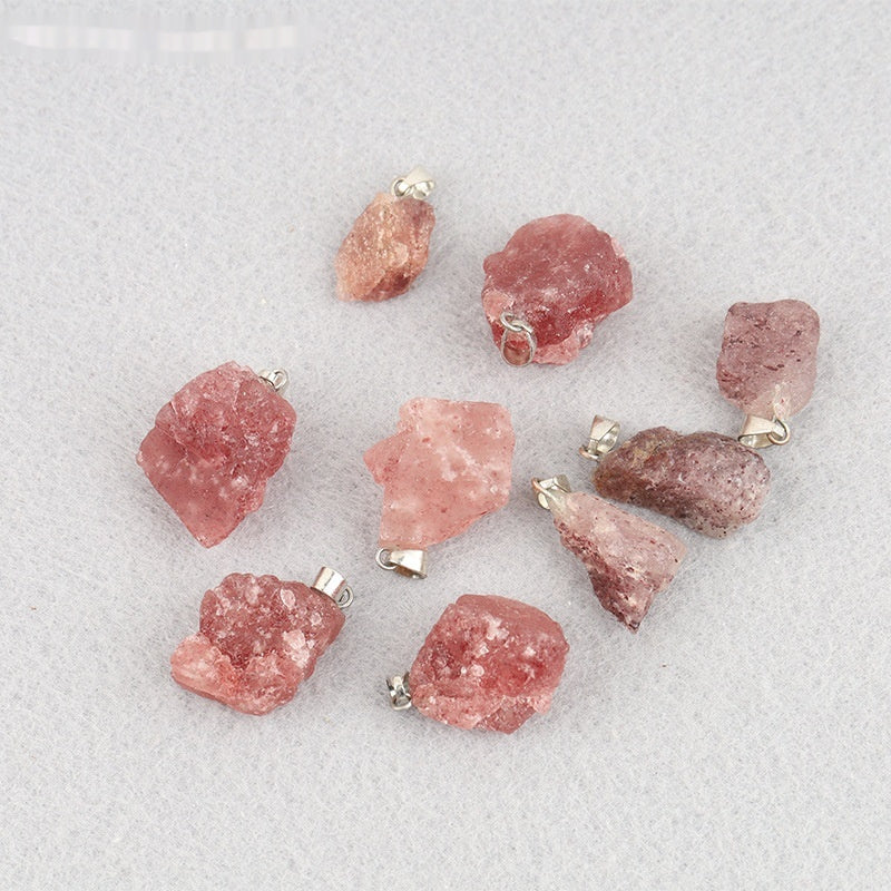 Colgante de piedra de cristal de color natural del arco iris