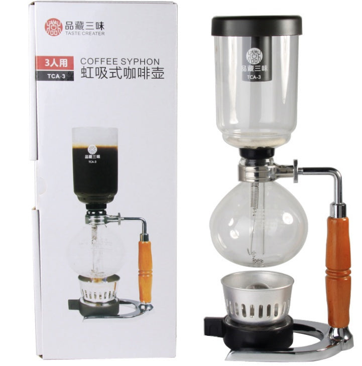 Siphon cafetière théière cafetière sous vide Machine en verre