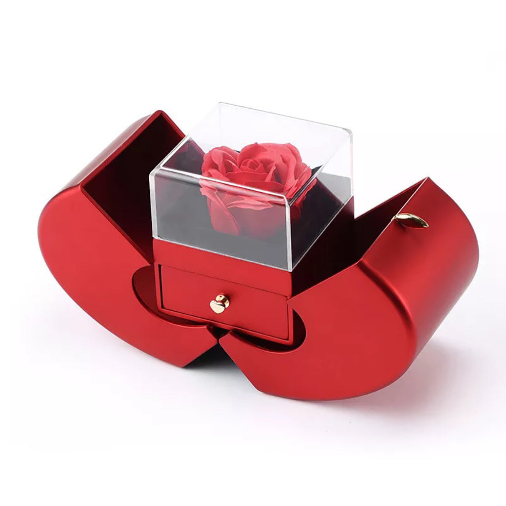 Ensemble de colliers creux en forme de cœur pour femmes