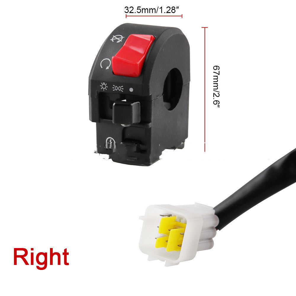 Pièces de moto interrupteur modifié phare clignotant Double interrupteur de démarrage