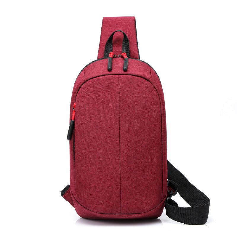 Mode Simple petit sac de poitrine en plein air équitation petit sac à bandoulière décontracté et confortable sac à bandoulière