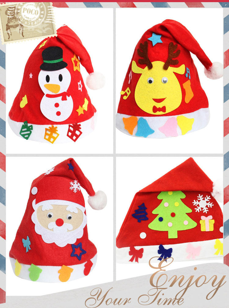 DIY Gorro navideño Navidad Guardería infantil Artículos navideños y gorro navideño para niños 