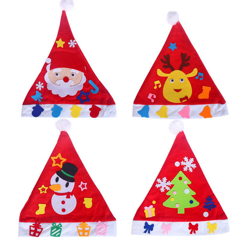 DIY Gorro navideño Navidad Guardería infantil Artículos navideños y gorro navideño para niños 