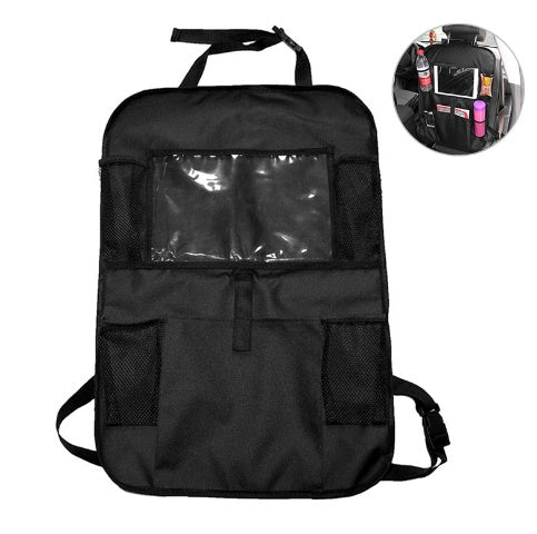 Compatible avec Apple, sac de rangement de voiture, sac de poche arrière de siège de voiture avec sac IPAD, tissu Oxford 600D
