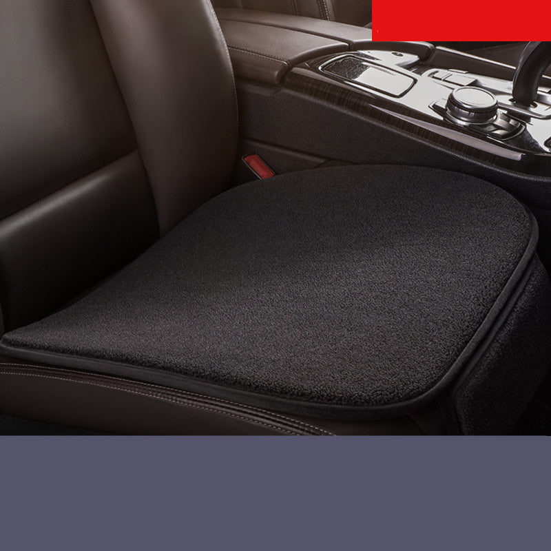 Coussin de siège de voiture en peluche polaire, coussin de siège d'hiver sans dossier, pièce unique