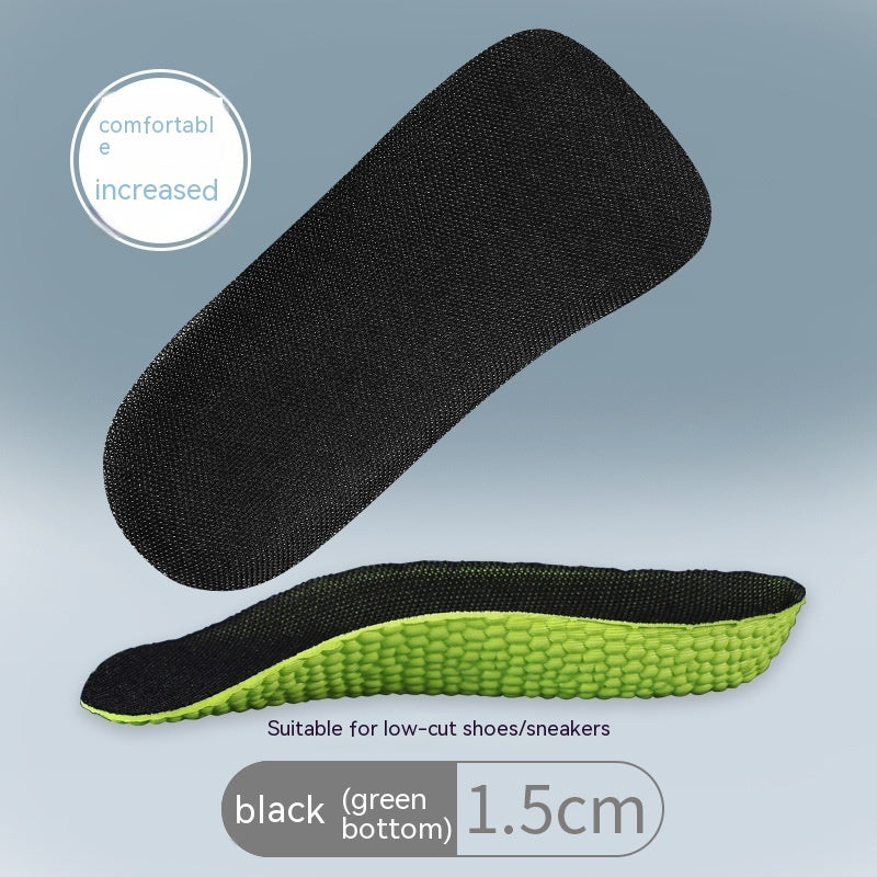 Plantilla invisible para aumentar la altura, cómoda y gruesa, media plantilla que aumenta la plantilla