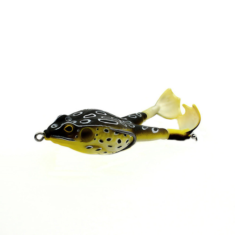 Appât souple grenouille à double hélice