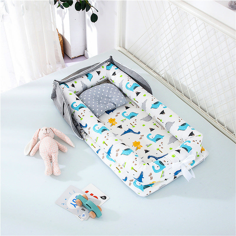Lit de bébé portable en coton nouveau-né pliable