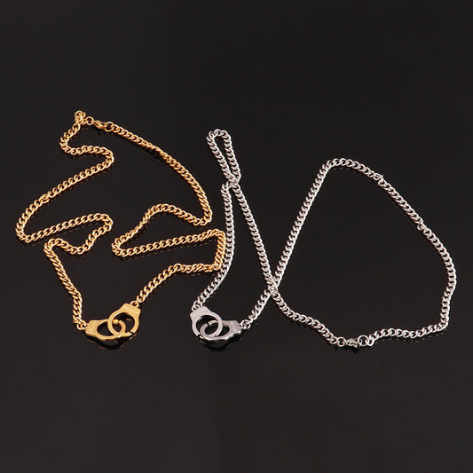 Punk Hip Hop Necklace Vintage Stainless Steel Sweater Chain