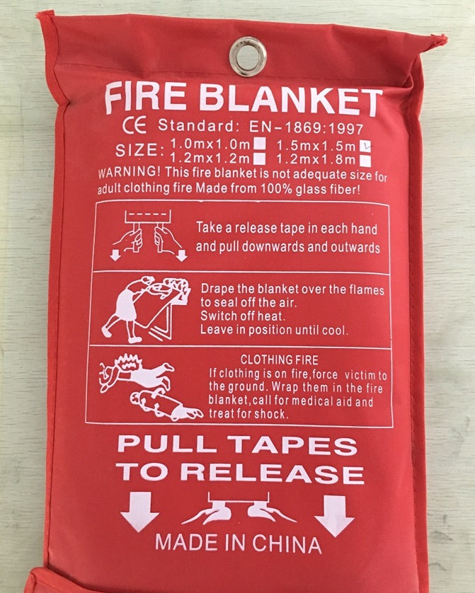 Couverture anti-feu en fibre de verre, ignifuge, survie d'urgence, abri anti-incendie, couverture de sécurité