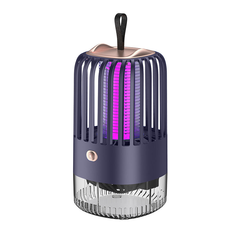 Lámpara silenciosa para matar mosquitos con succión de descarga eléctrica