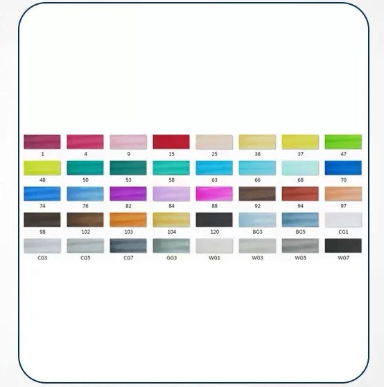 Stylo de peinture d'animation de couleur huileuse à l'alcool à Double tête pour les étudiants en art professionnels