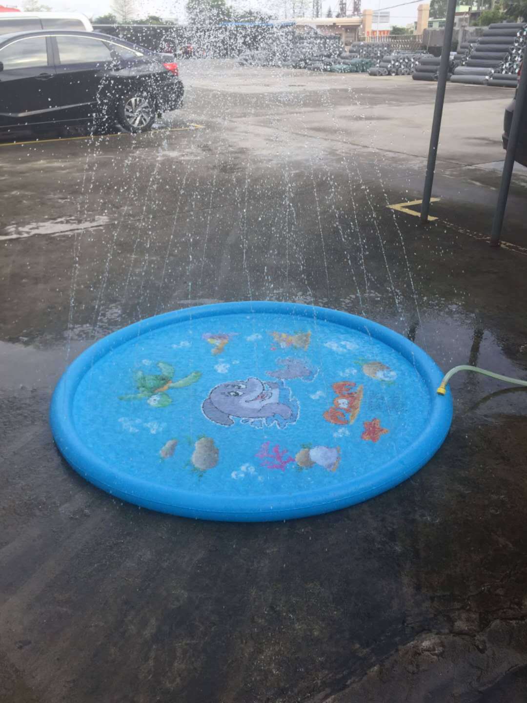 Tapis de piscine à pulvérisation d'eau Durable pour enfants, tapis de jeu à pulvérisation d'éclaboussures