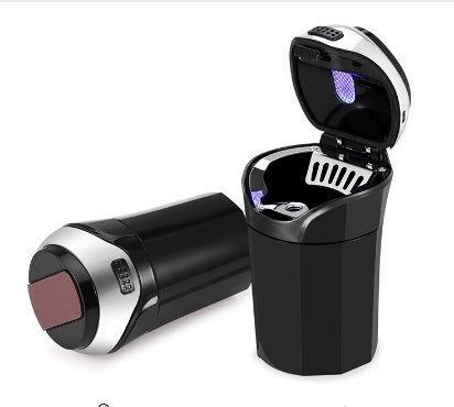 Le cendrier de voiture peut être fumé avec des lumières LED, fournitures de voiture créatives et détachables