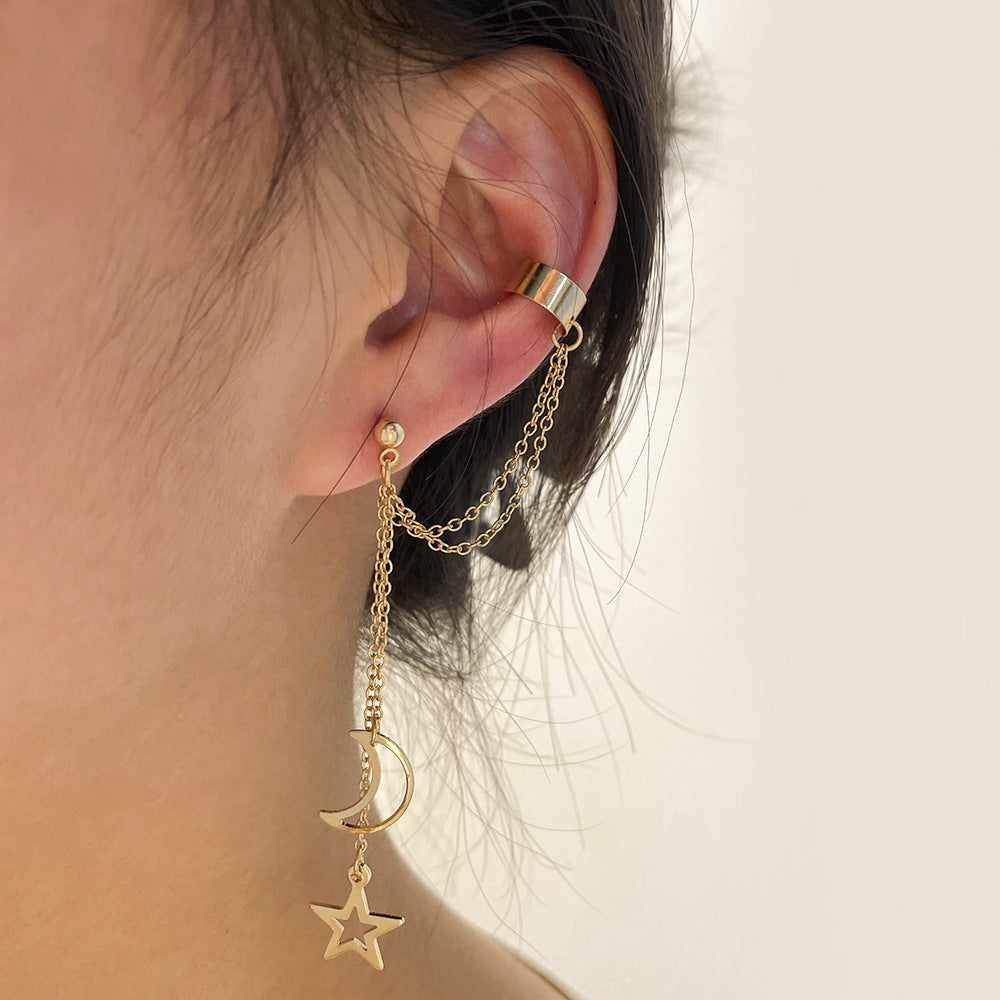 Ensemble créatif simple de cinq clips d'oreille non percés