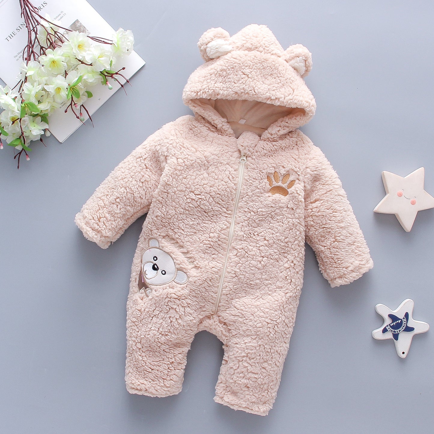 Vêtements d'hiver en coton pour bébé garçon et fille