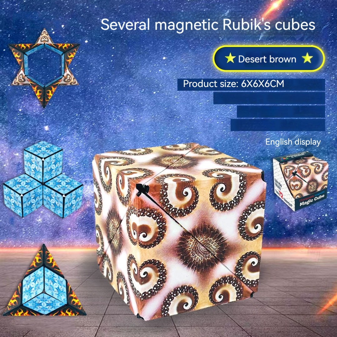 Le Rubik's Cube magnétique variable à géométrie solide bloque des jouets amusants
