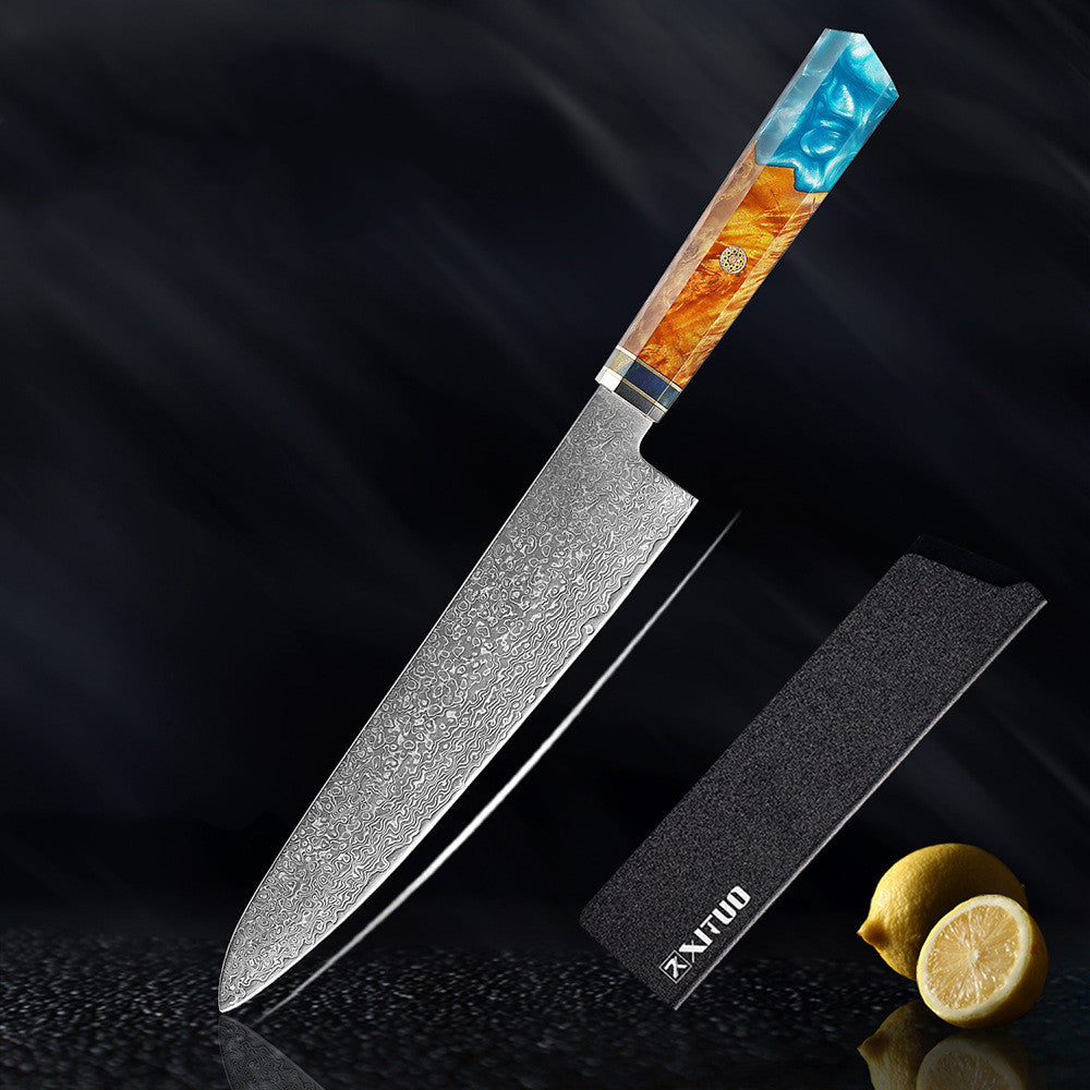 Ensemble de cuisine couteau couteau de cuisine en acier damas couteau de cuisine couteau de Chef couteau Santoku couteau japonais outil de cuisine