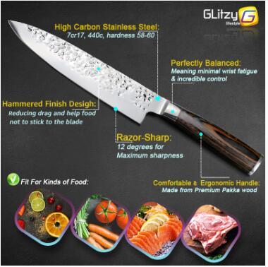 Cuchillo de cocina Cuchillos de chef japoneses profesionales
