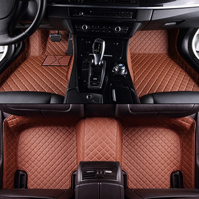 Alfombrilla de cuero para coche completamente rodeada, protección para todo tipo de clima