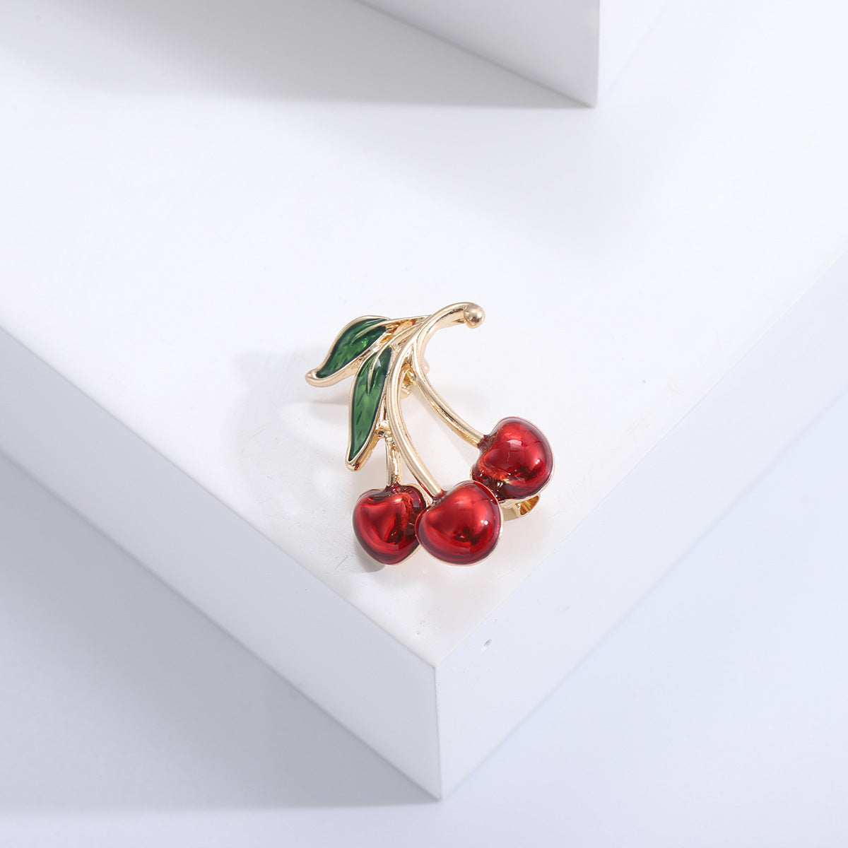 Accessoires vestimentaires Broche pour vêtements Cerise dégoulinante rouge