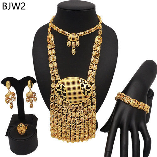 24K Gold Plated Banquet Necklace Suit