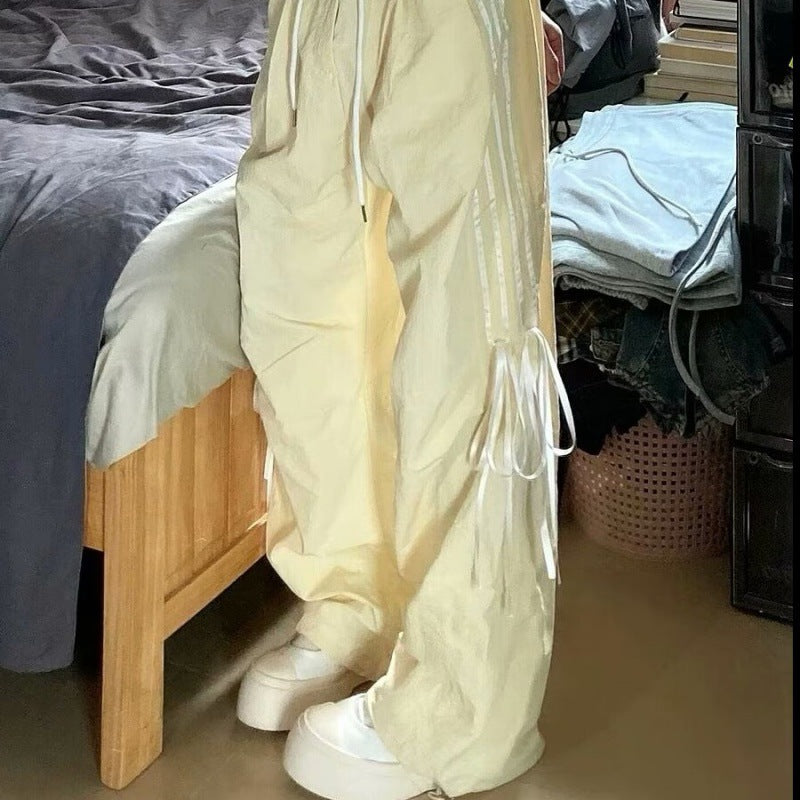 Fashion Casual Straight-leg Climbing Wide-leg Trousers