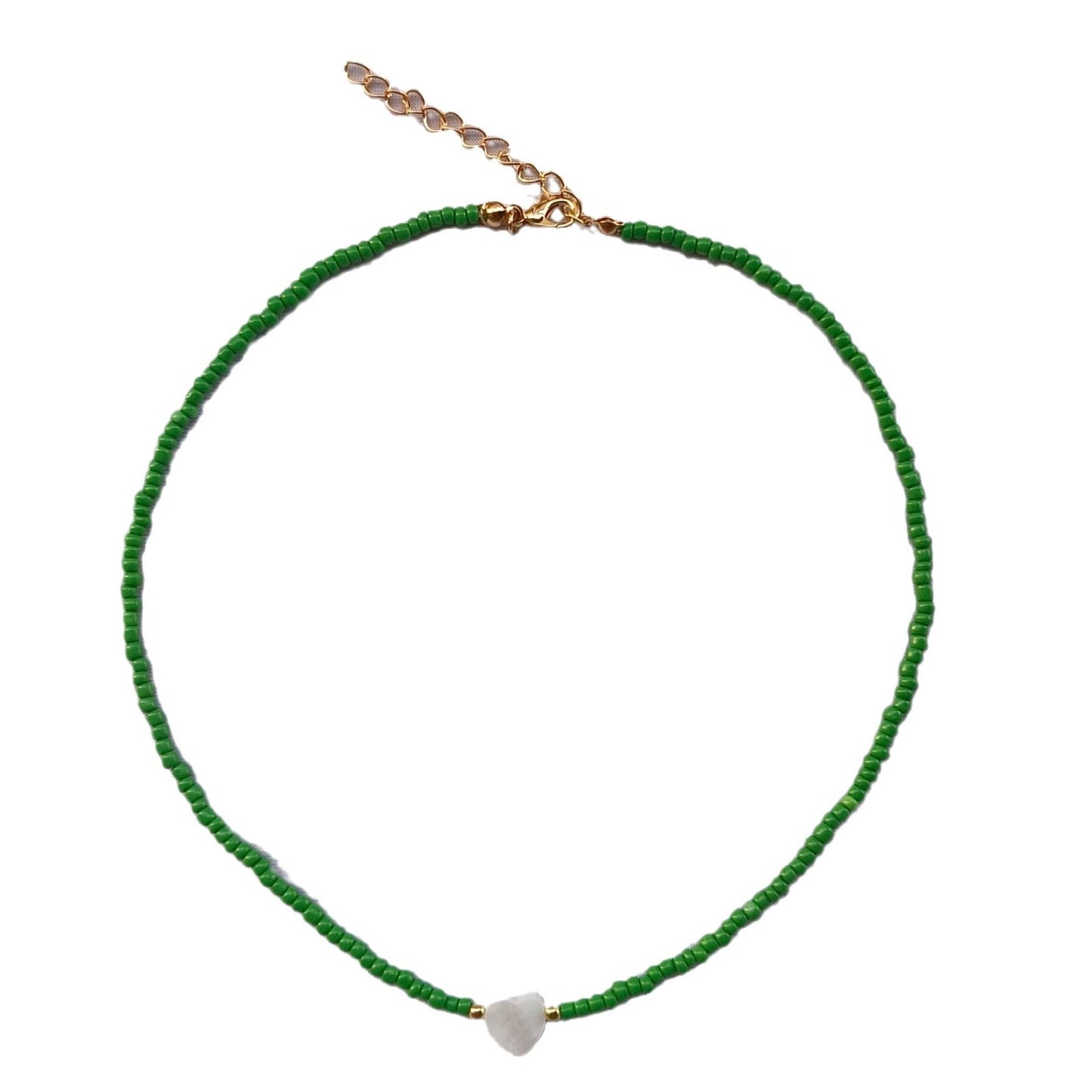 Popular Heart Shell Bead Necklace For Women