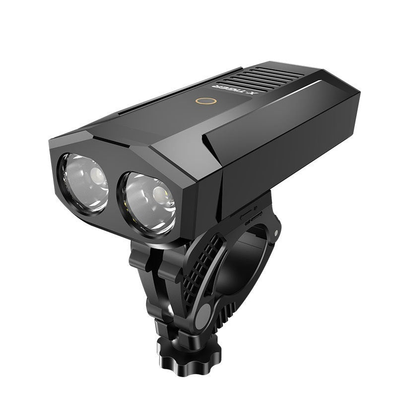 Lampe d'extérieur étanche rechargeable par USB, affichage de la puissance, lumière d'équitation nocturne en montagne
