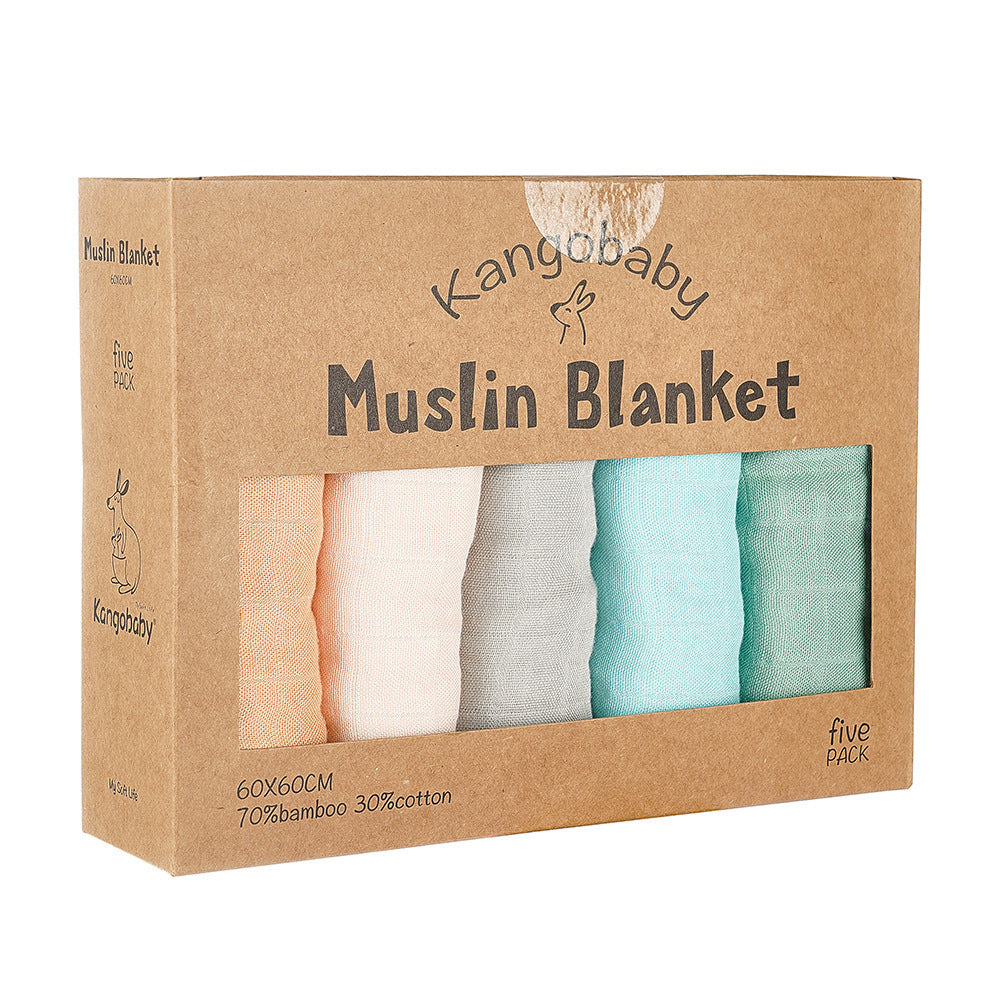 Bavoir bébé serviette à salive en gaze