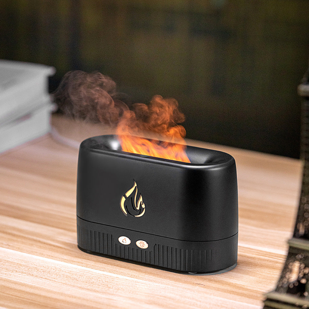 Humidificador de máquina de aromaterapia de llama simulada