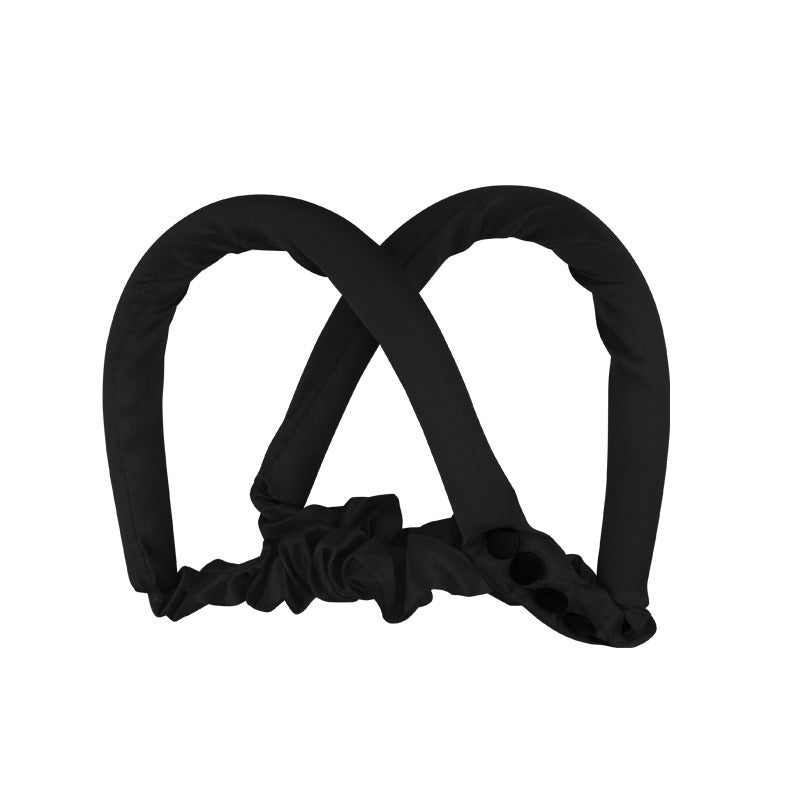 Rizador de pelo perezoso para dormir, bigudíes de pelo con ondas grandes, tipo botón de esponja, rizador de pelo de goma sin calor