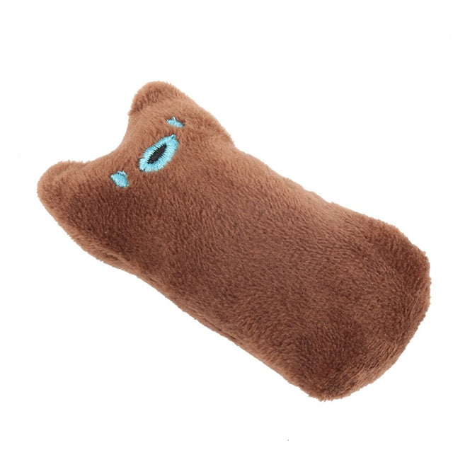 Jouets interactifs en forme d'herbe à chat pour chat, oreiller, jouet interactif, fournitures pour animaux de compagnie, pouce, peluche, dents, morsure, menthe, accessoires pour chat