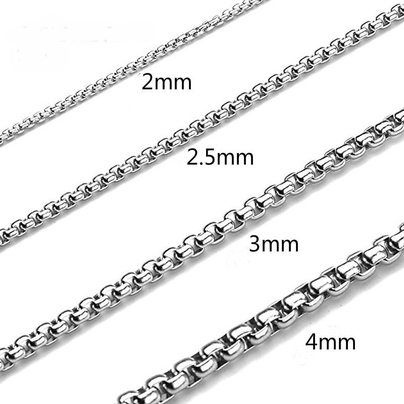 Collier en acier inoxydable simple et polyvalent