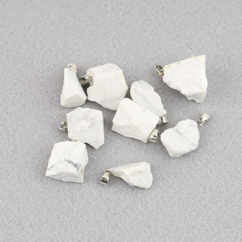 Colgante de piedra de cristal de color natural del arco iris