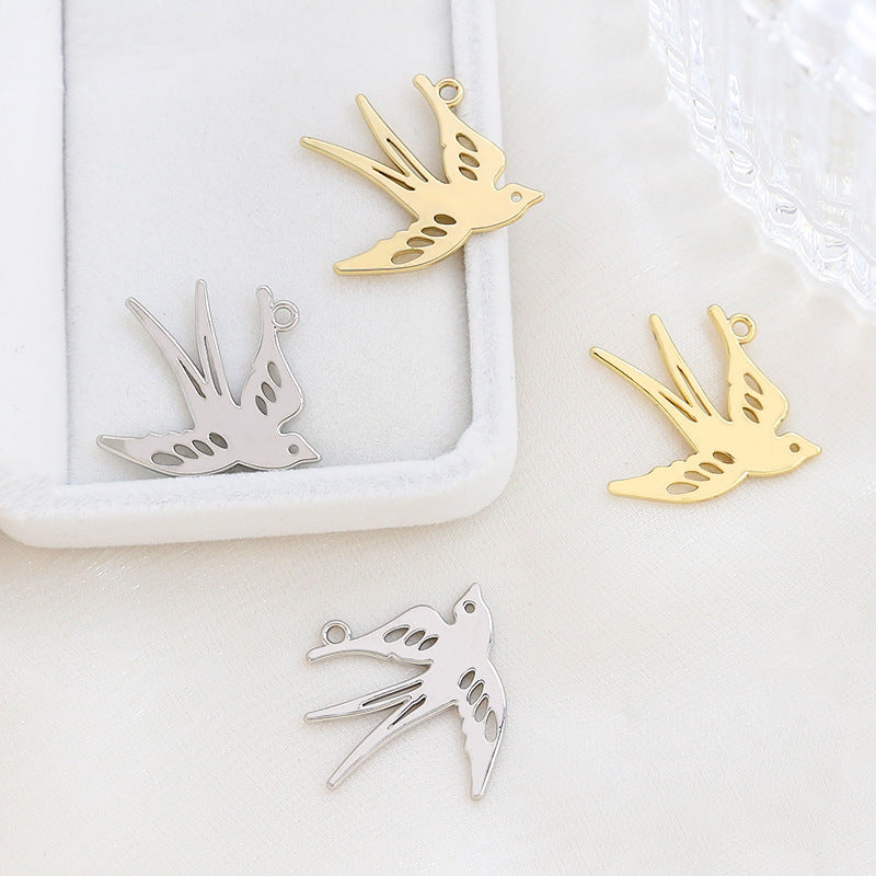 Spring Swallow Pendant DIY Handmade Bracelet Necklace Earring Accessories Material