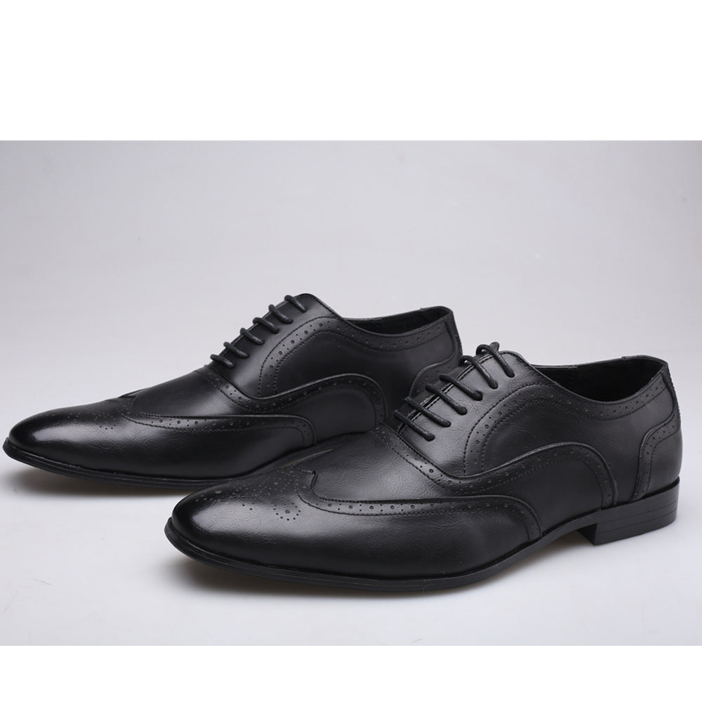 Zapatos de cuero Pu para hombre talla grande para hombre