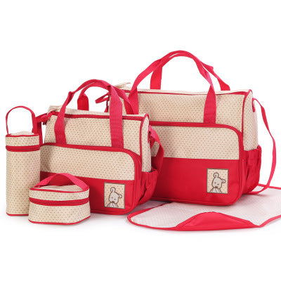 Sac à couches pour bébé, costumes pour maman, porte-biberon, poussette, ensembles de sacs à couches de maternité