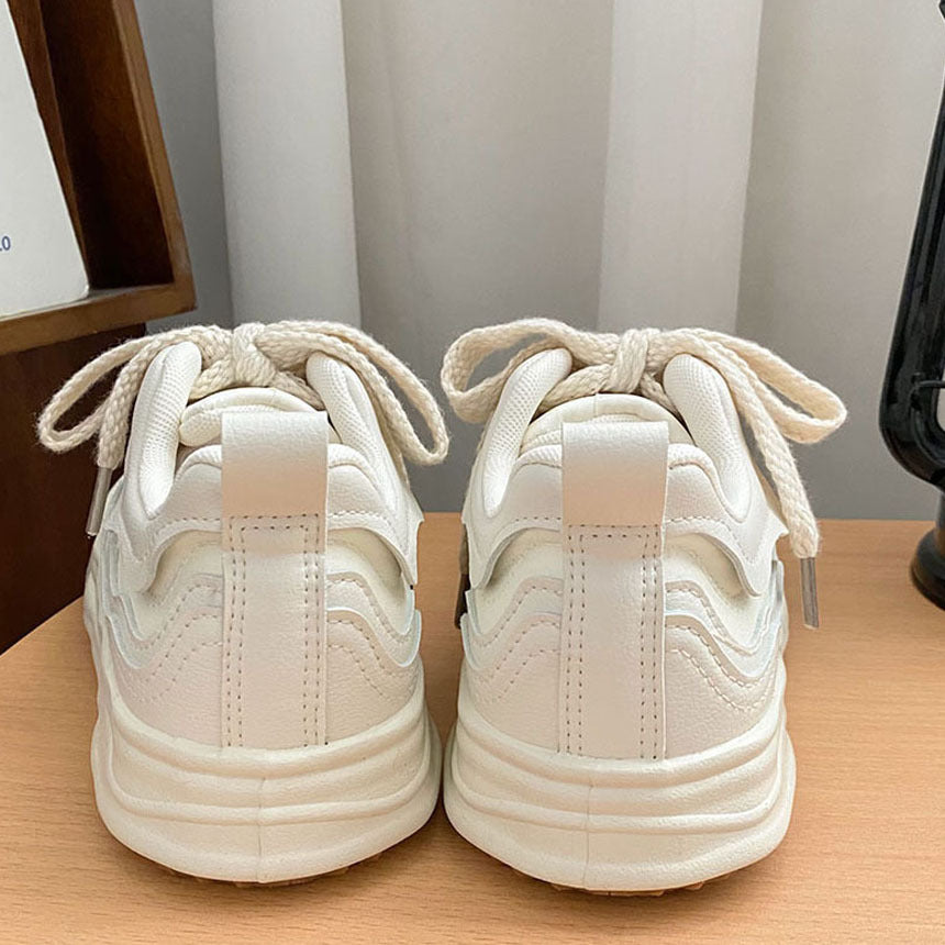 Baskets décontractées pour filles, chaussures à plateforme assorties