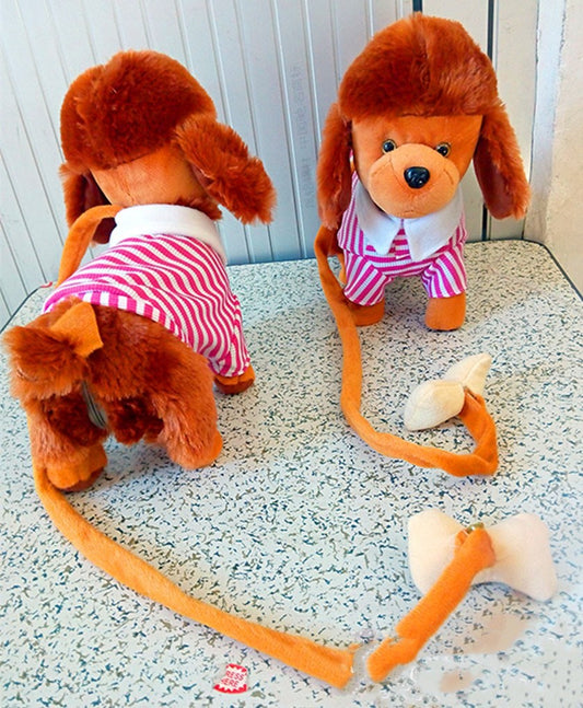 Jouet en peluche électrique pour chien plus mince pour animaux de compagnie