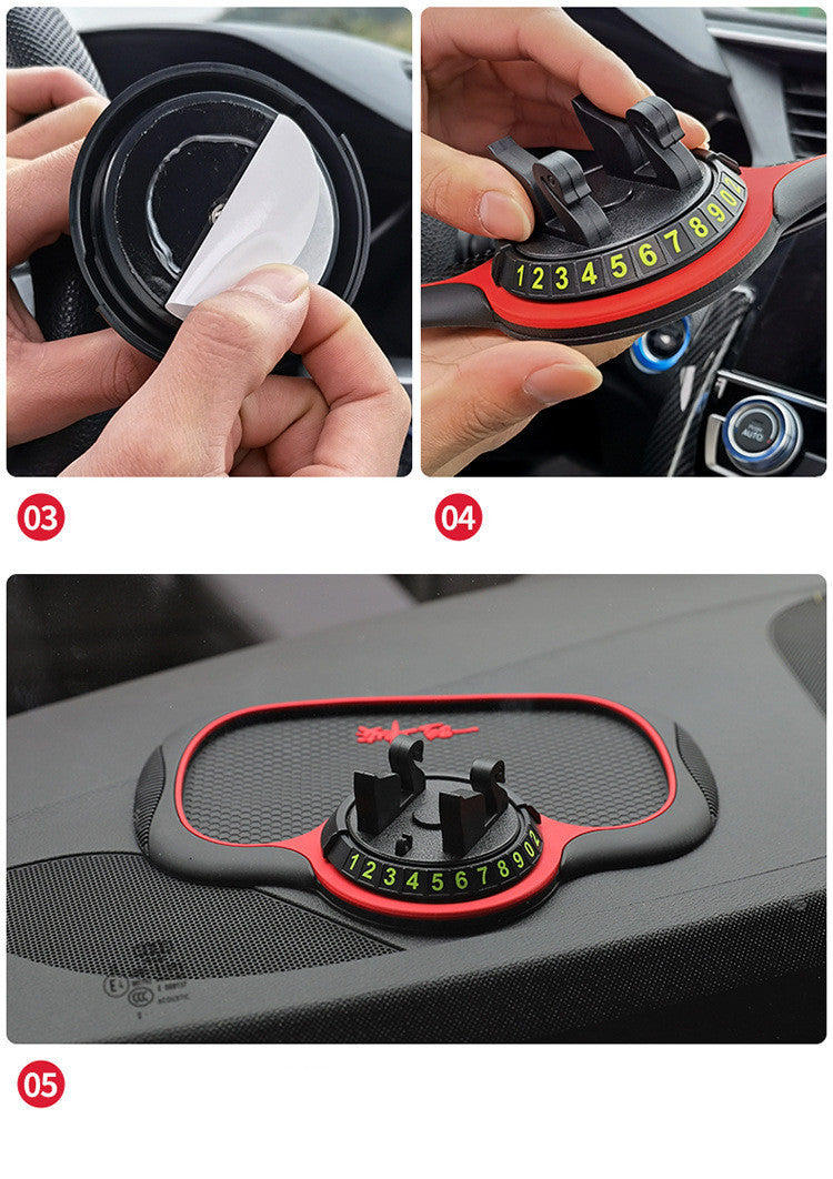 Accessoires de voiture, support de téléphone portable pour tableau de bord, tapis antidérapant
