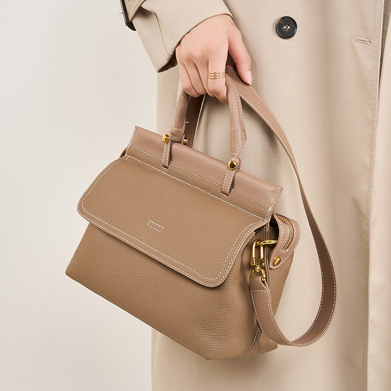 Sac à main en cuir de vache de première couche pour dames