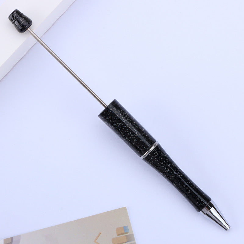 Stylo à bille créatif en plastique avec perles