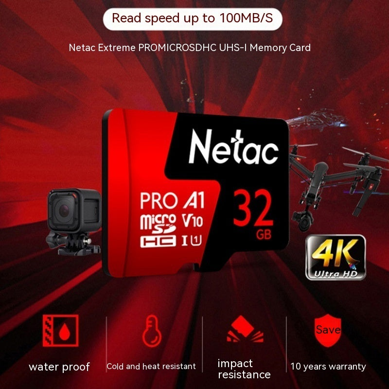 Carte mémoire TF de caméra de surveillance enregistreur de conduite HD 4K