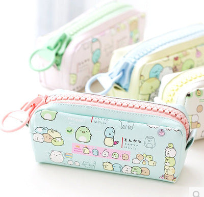 Trousse à crayons créative simple et mignonne en forme d'animal d'angle