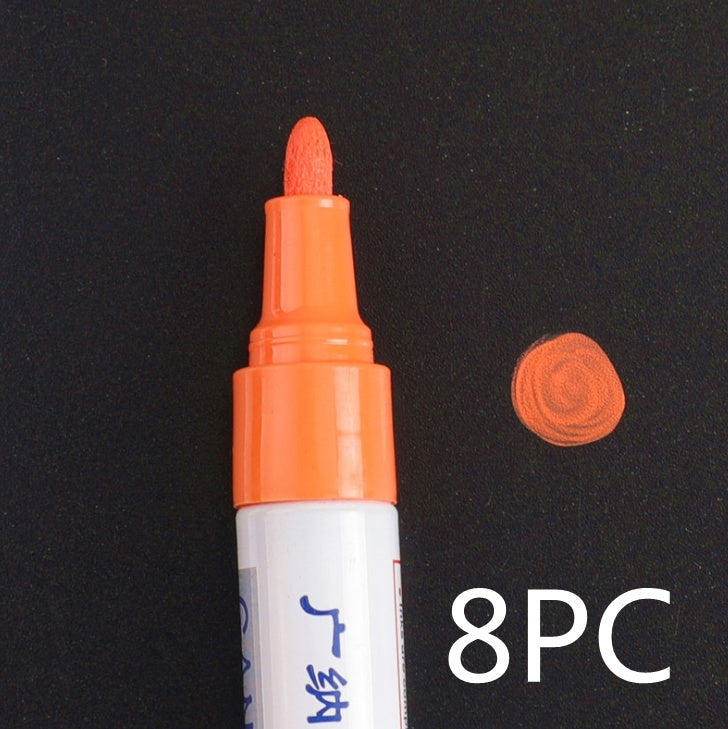 Stylo étanche coloré, bande de roulement de pneu de voiture, peinture permanente en métal CD