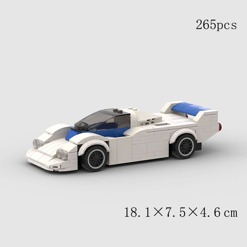 Jouets pour enfants, modèle de voiture de sport et blocs de construction à petites particules, jouets éducatifs MOC