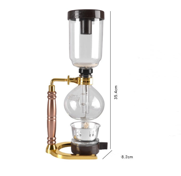 Siphon cafetière théière cafetière sous vide Machine en verre